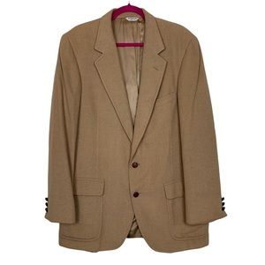 Vintage 1970s 100% Camel Hair Luxury Tan Bell’s Traditionals Ltd Blazer Jacket
